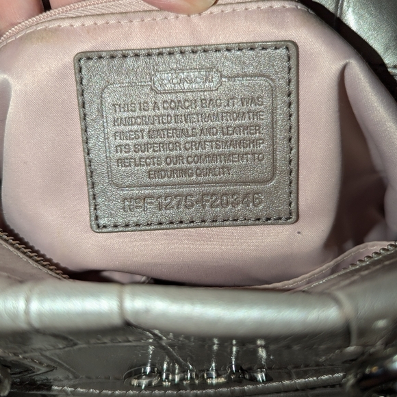 GUC Coach Ashley embossed croc satchel - Picture 4 of 12